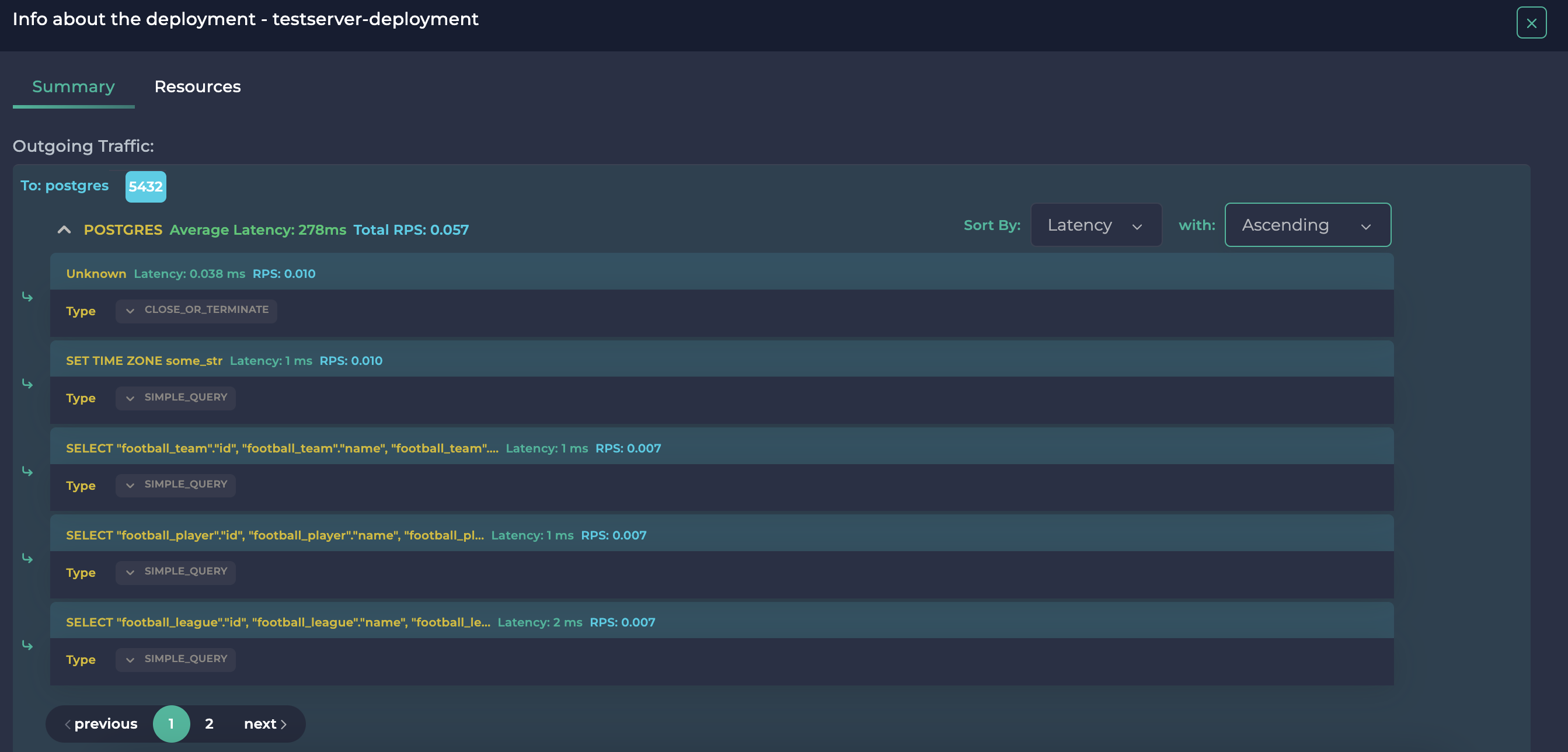 Fastest SQL Queries Page 1