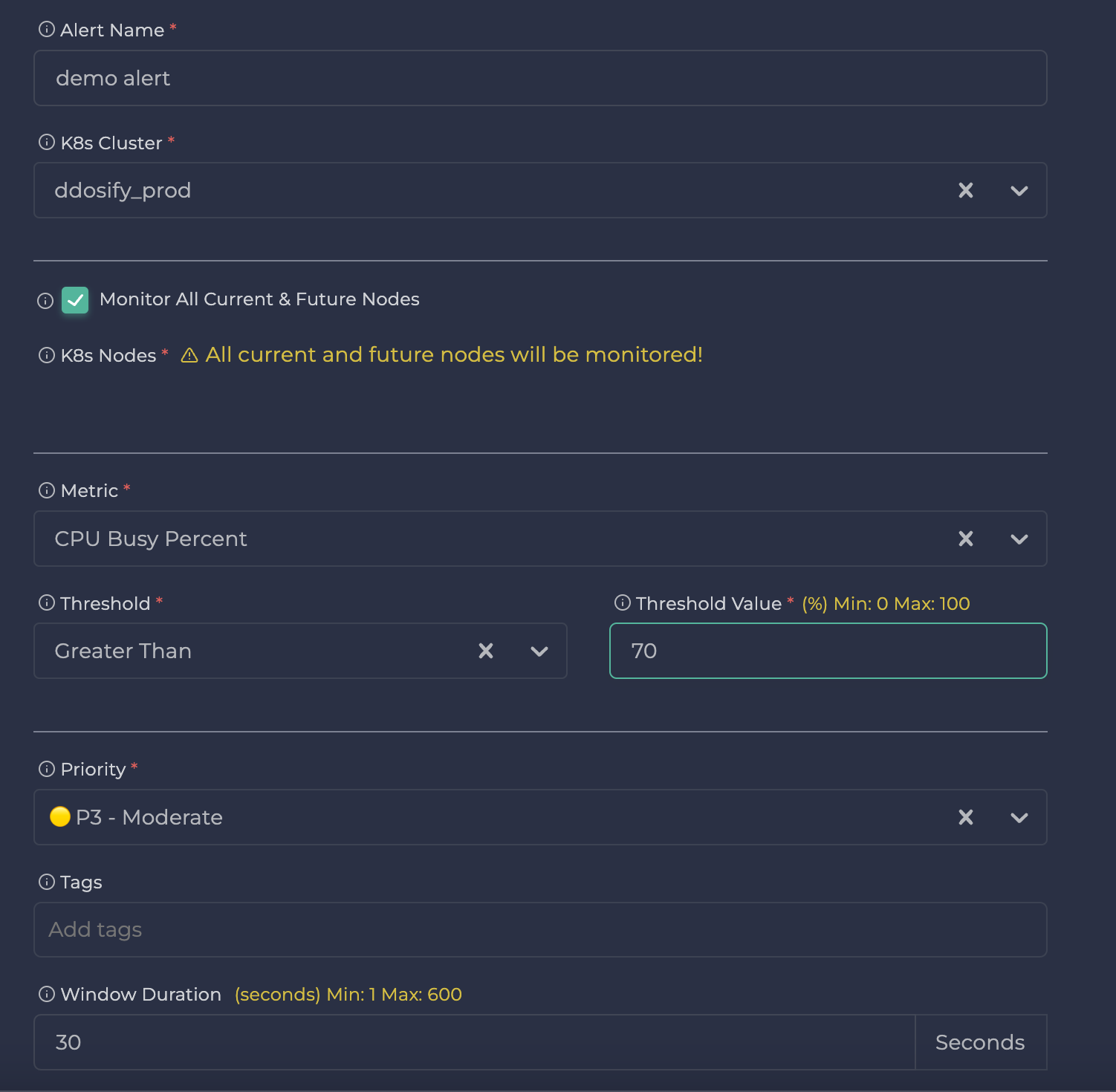 Get updated about your clusters