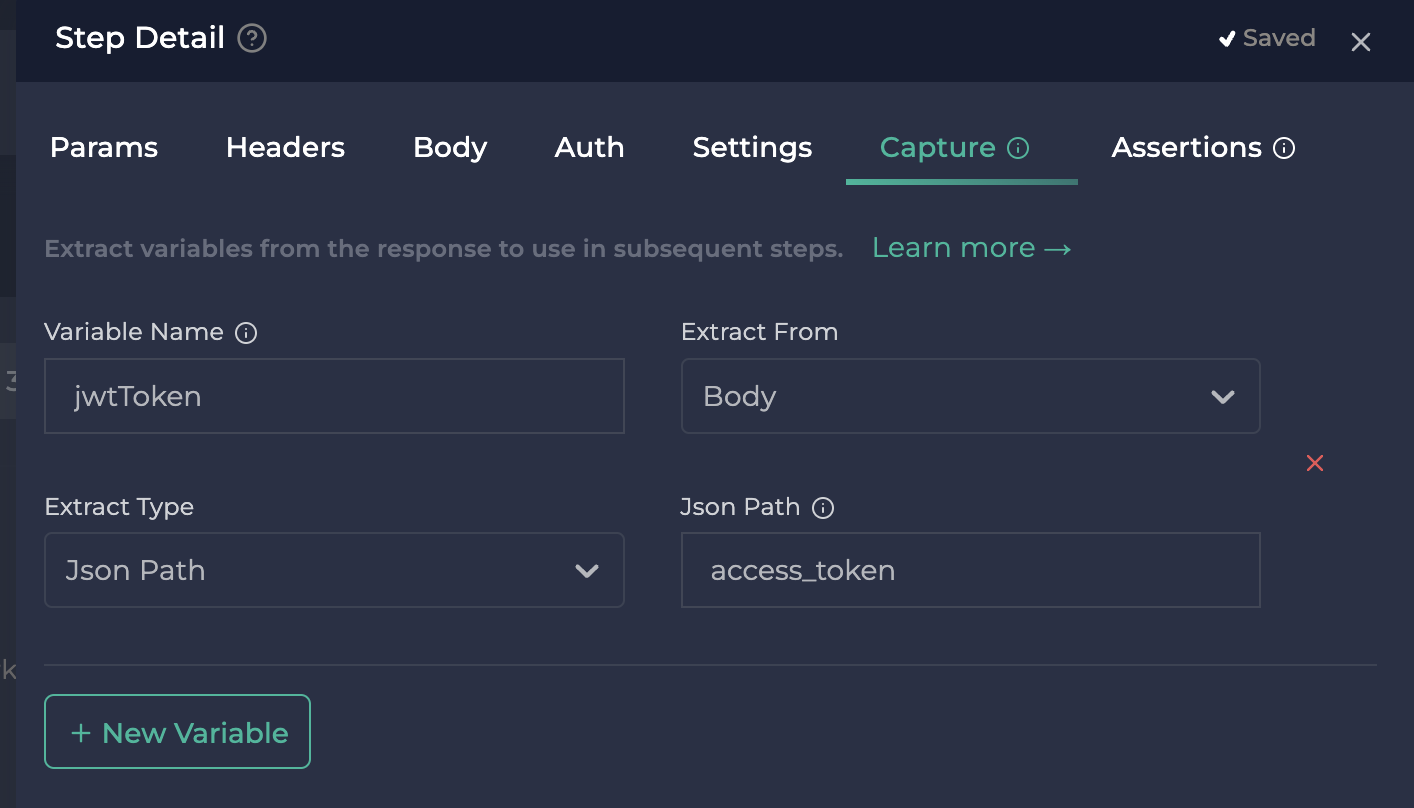 Capturing Environment Variables